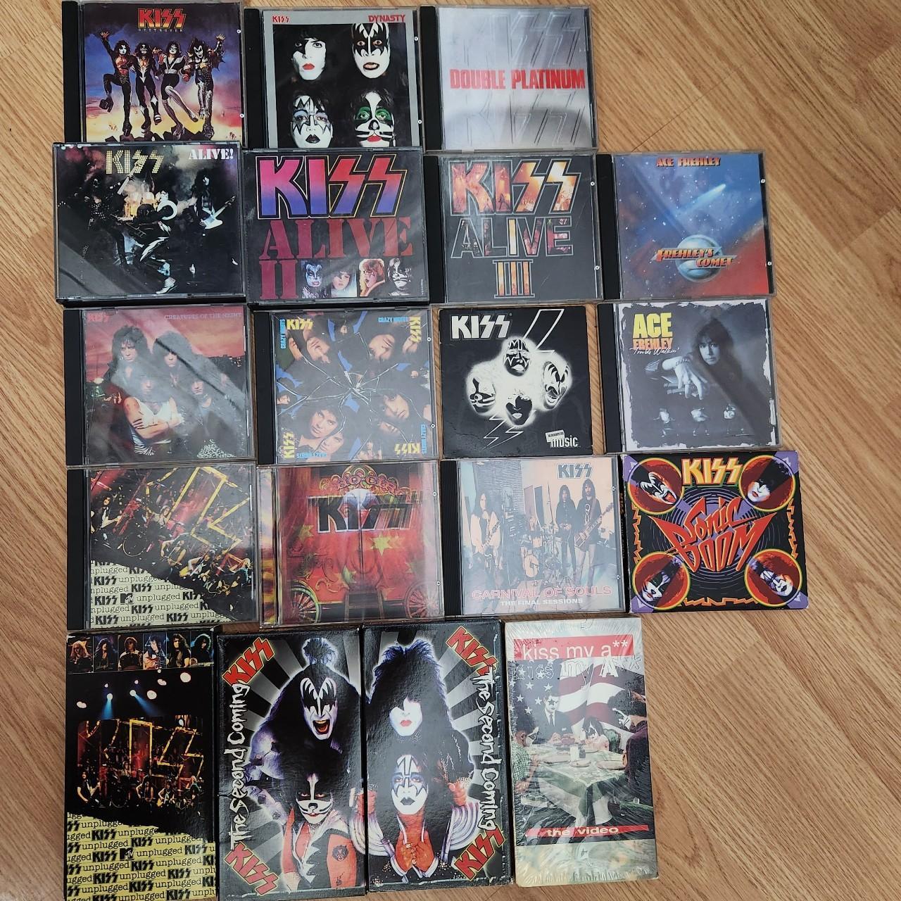 KISS Collection. 15 cds & 4 VHS All original. All... - Depop