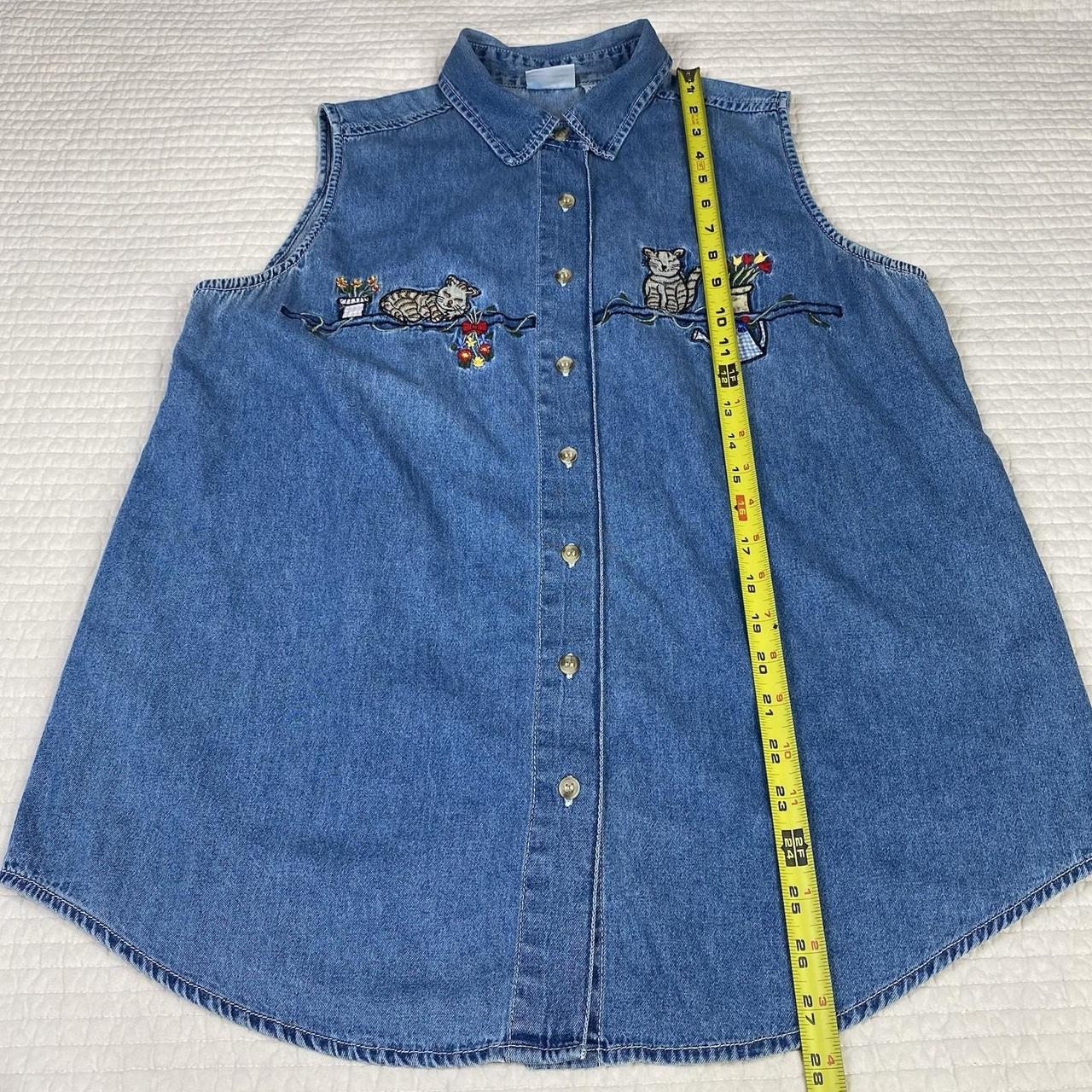 Basic Editions Women's Vest - Blue - L – Basic Ed… - image 5