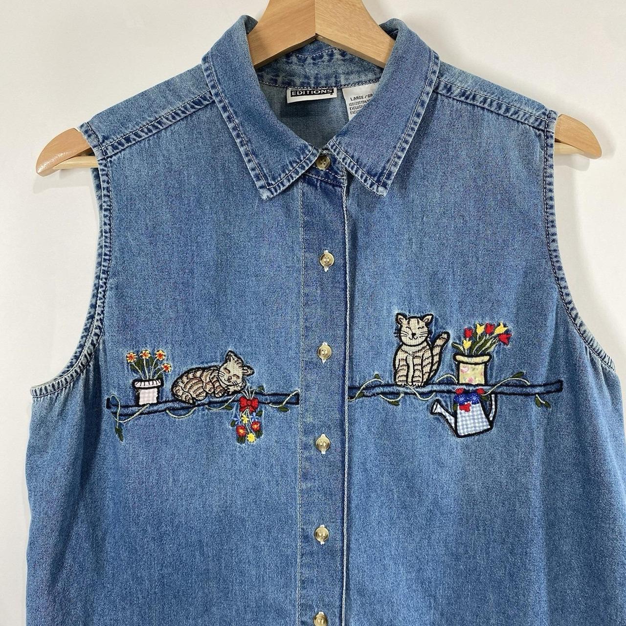 Basic Editions Women's Vest - Blue - L – Basic Ed… - image 8