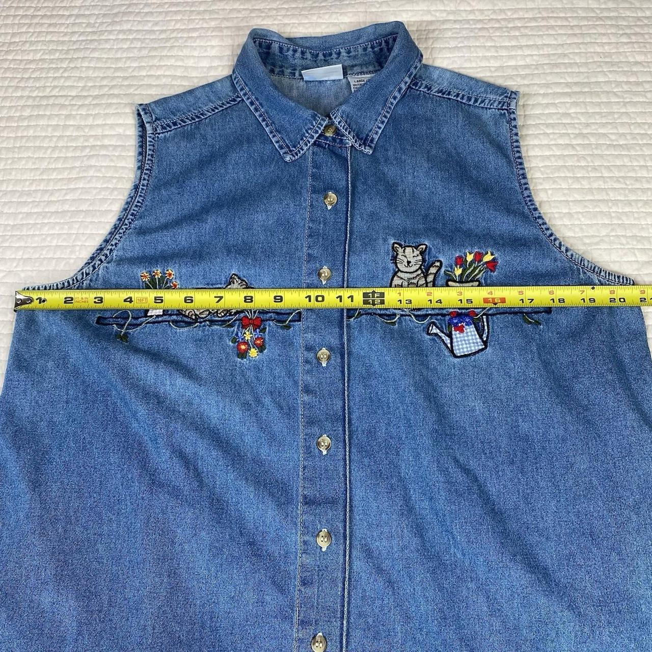 Basic Editions Women's Vest - Blue - L – Basic Ed… - image 6