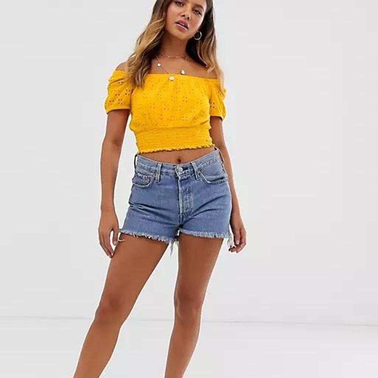 Yellow tube sale top hollister