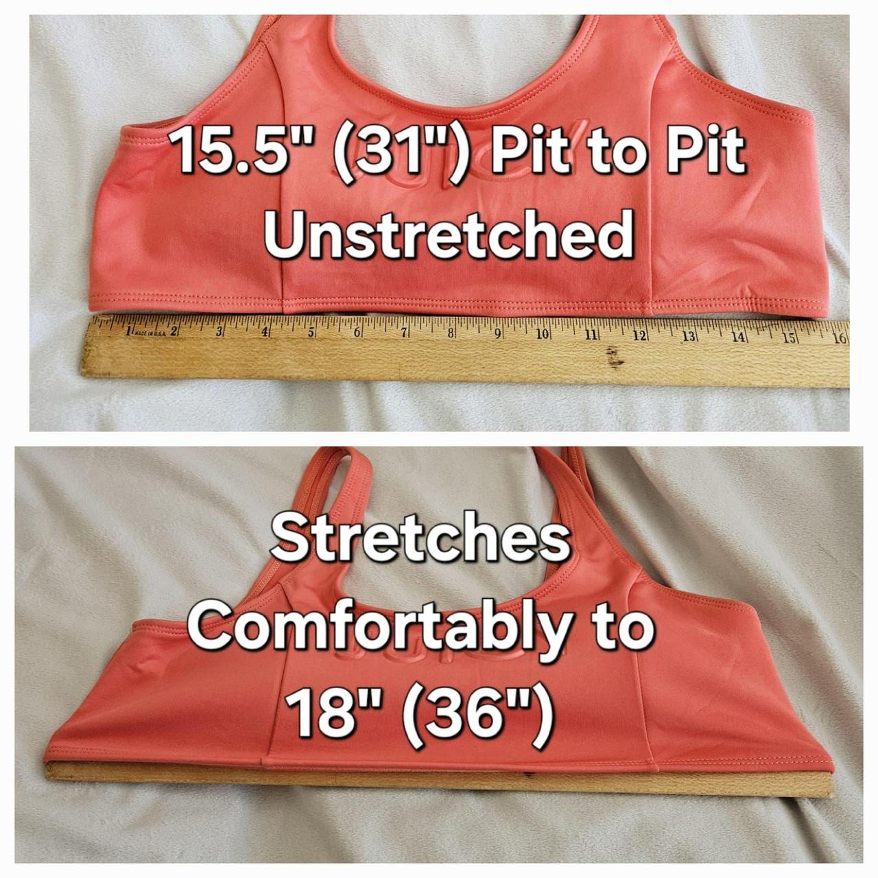 Size XL Juicy Couture Orange Sports Bra Halter Top - Depop