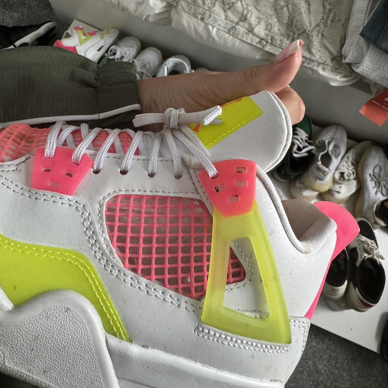 pink and yellow jordan 4