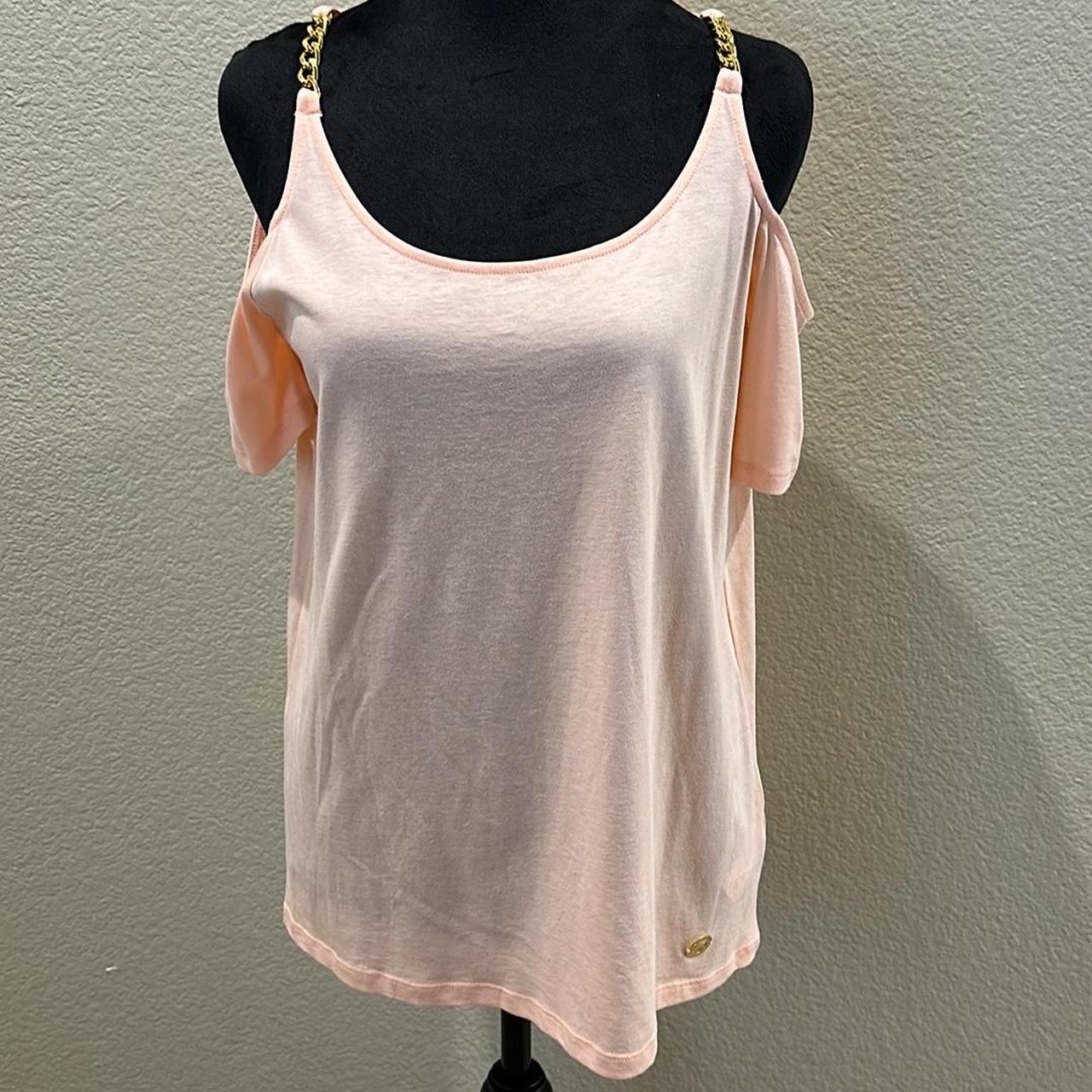 Michael Kors Gray Colored selling Open Shoulder Blouse