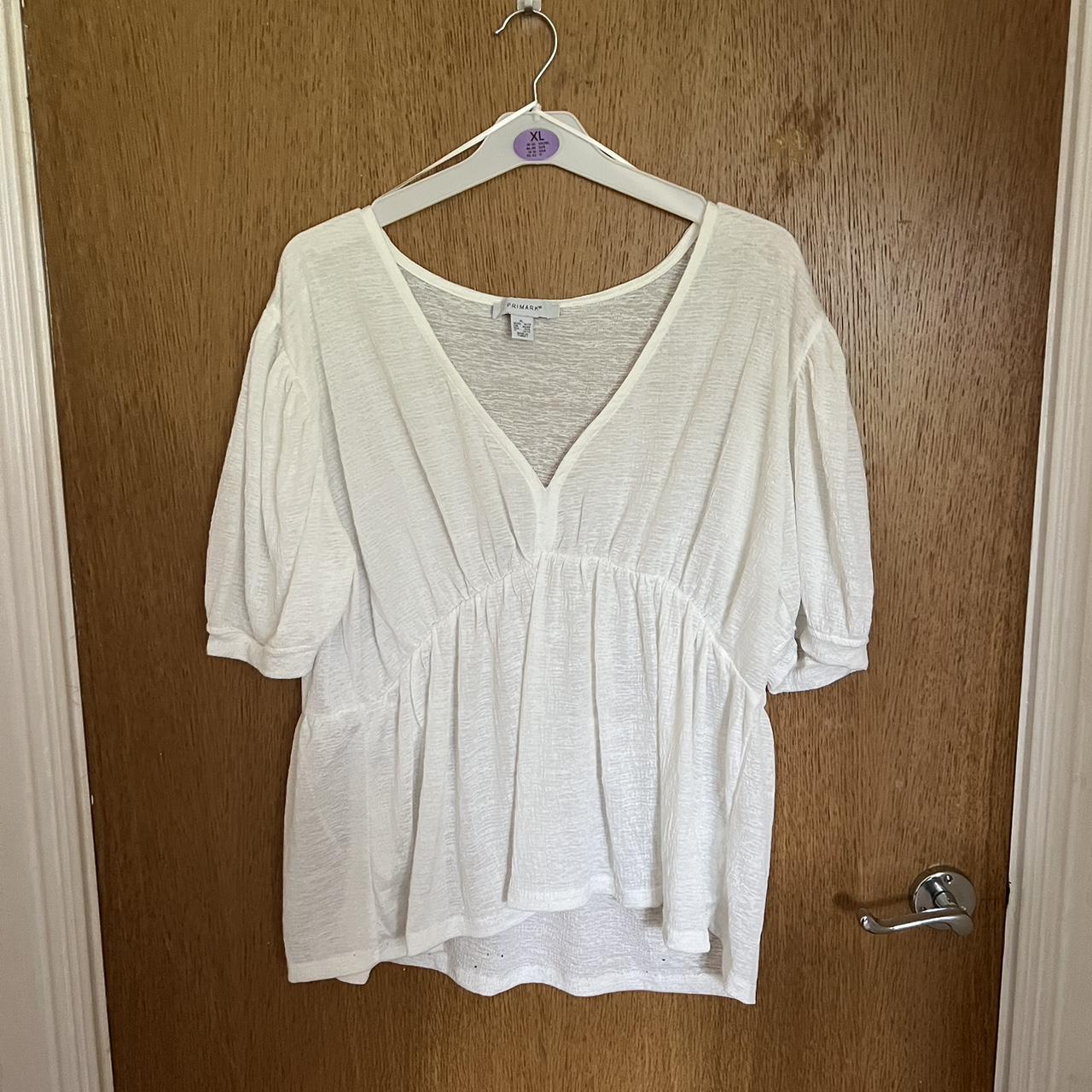 Primark Women's White Blouse | Depop