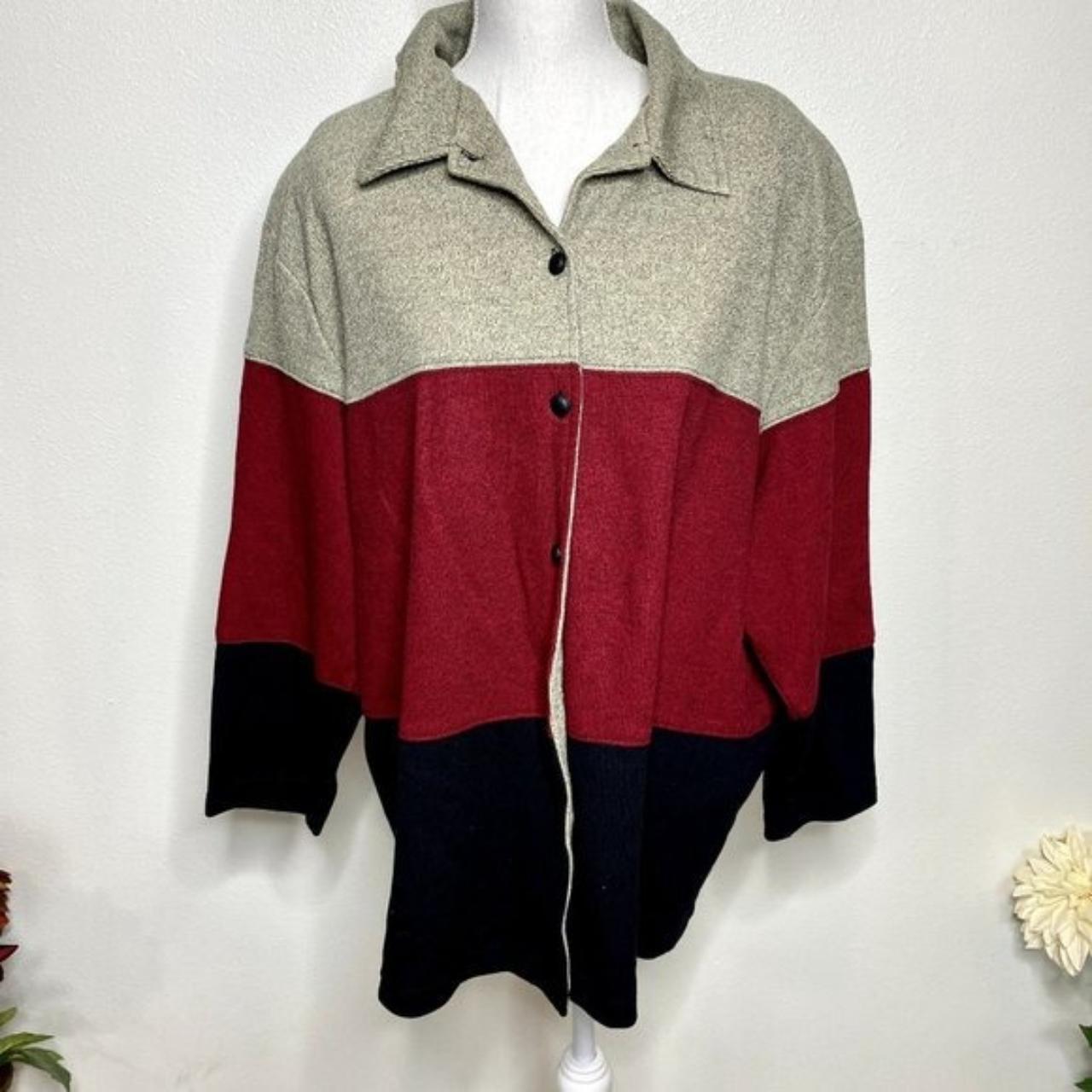 Preloved Women's Shacket Jacket - Multi/Red - XXL… - image 1