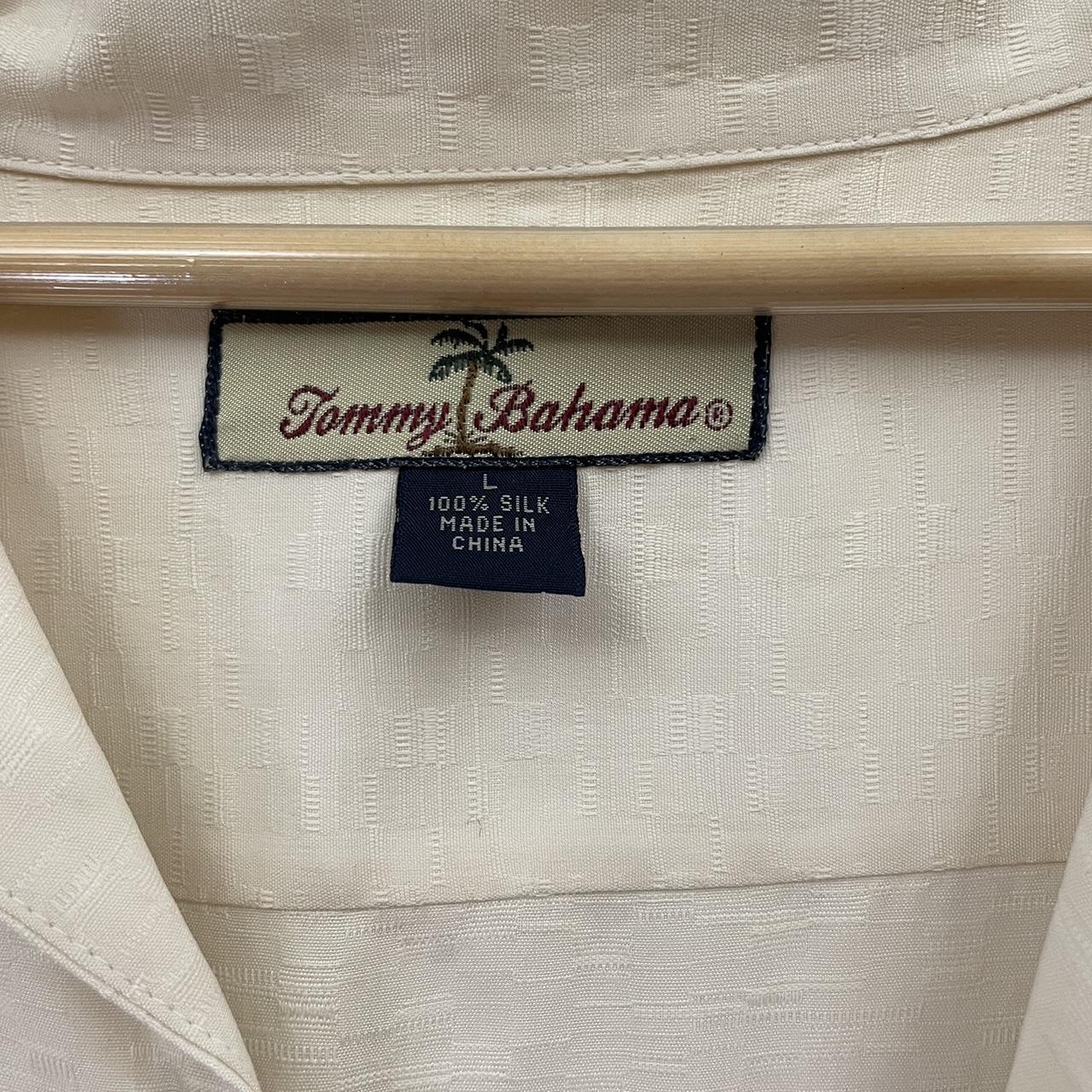 Vintage Tommy Bahama 90s button up shirt 100% silk... - Depop