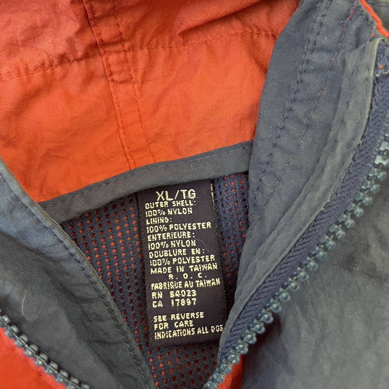 GAP rain jacket wind breaker Red with blue color... Depop