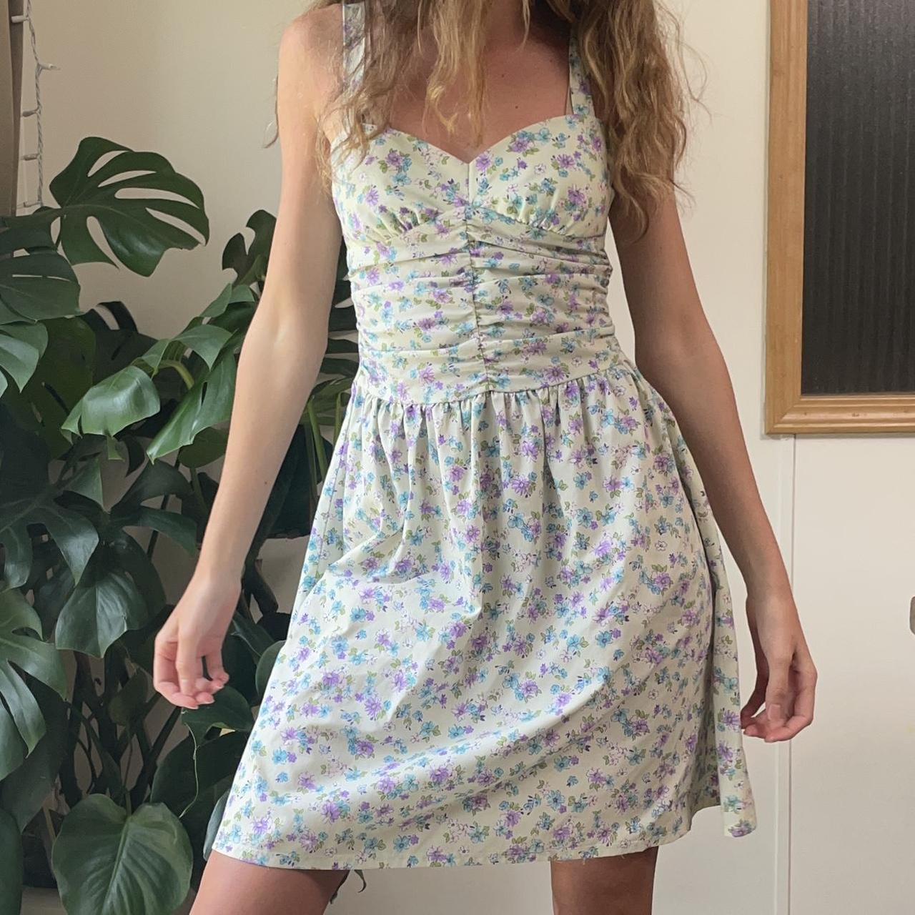 Amazing 90s 80s vintage pastel sundress Floral. Depop