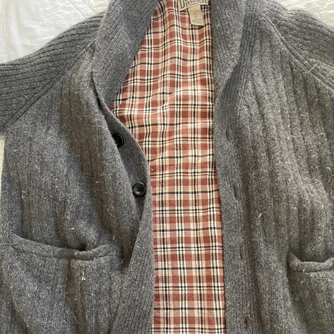 DULUTH TRADING CO Mens Woolpaca Shawl Collar Cardigan Merino Wool Alpaca shops - L