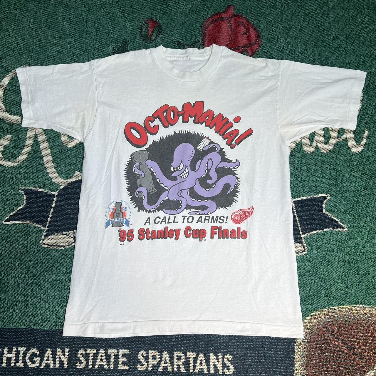 1995 DETROIT RED WINGS CALL TO ARMS Octopus Stanley Cup Playoffs