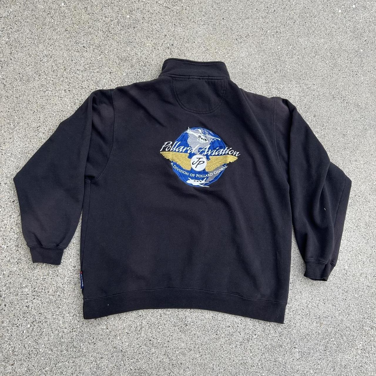 y2k vintage Pollard Aviation quarter zip size... Depop