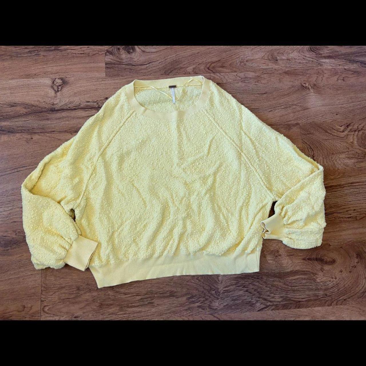 Free people yellow clearance sweater