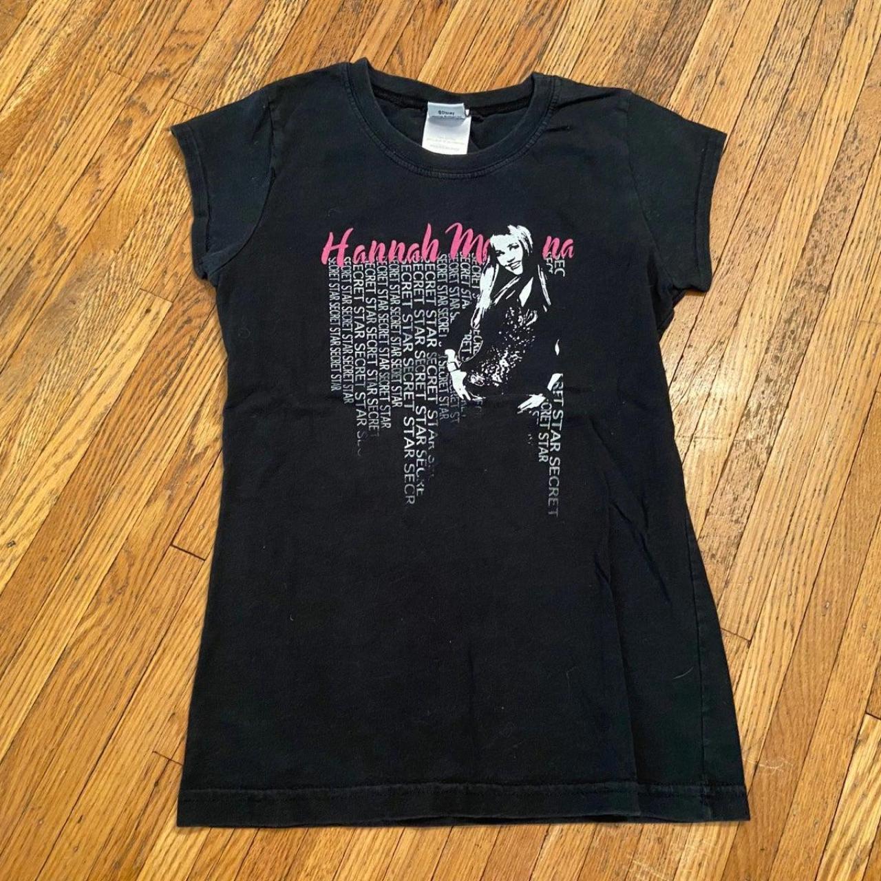 Hannah Montana black short sleeve shirt. Hannah...