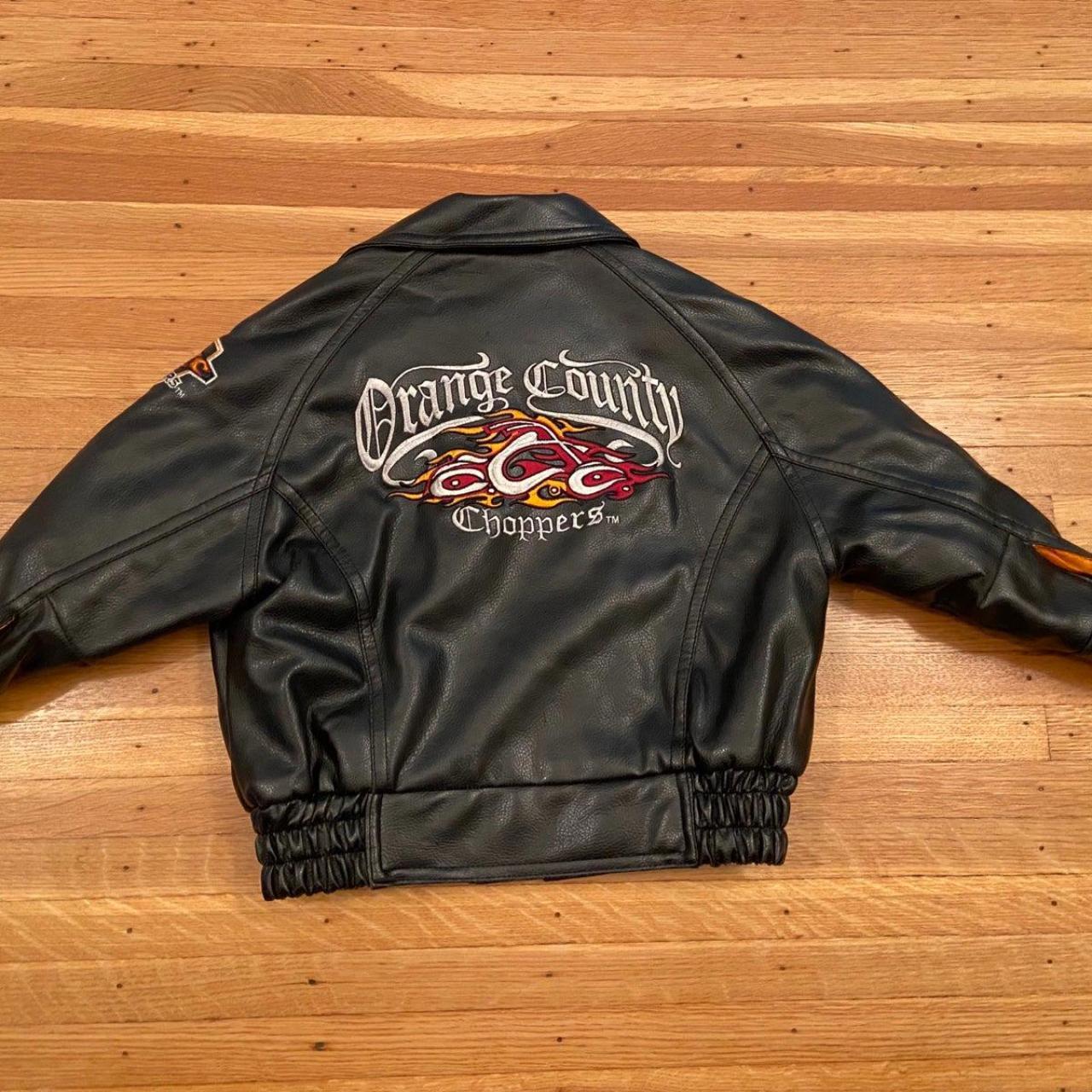 Orange County Choppers ライダースジャケット Orange County Choppers faux leather toddler | Depop