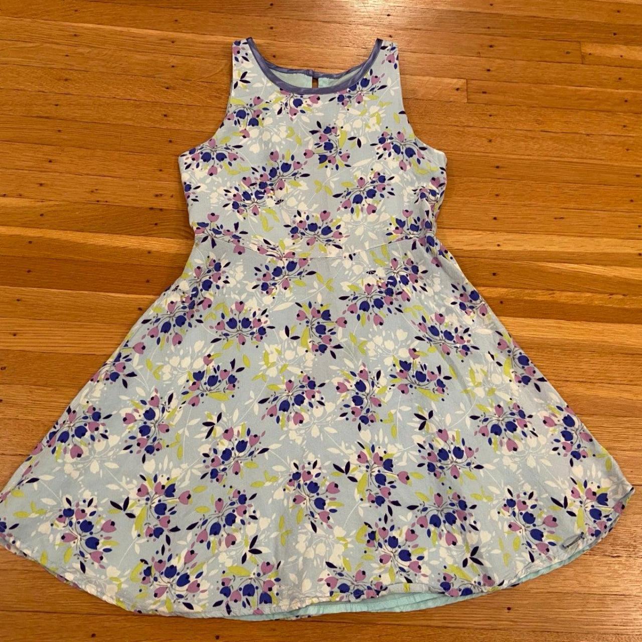 American Girl light blue floral tank dress.... - Depop