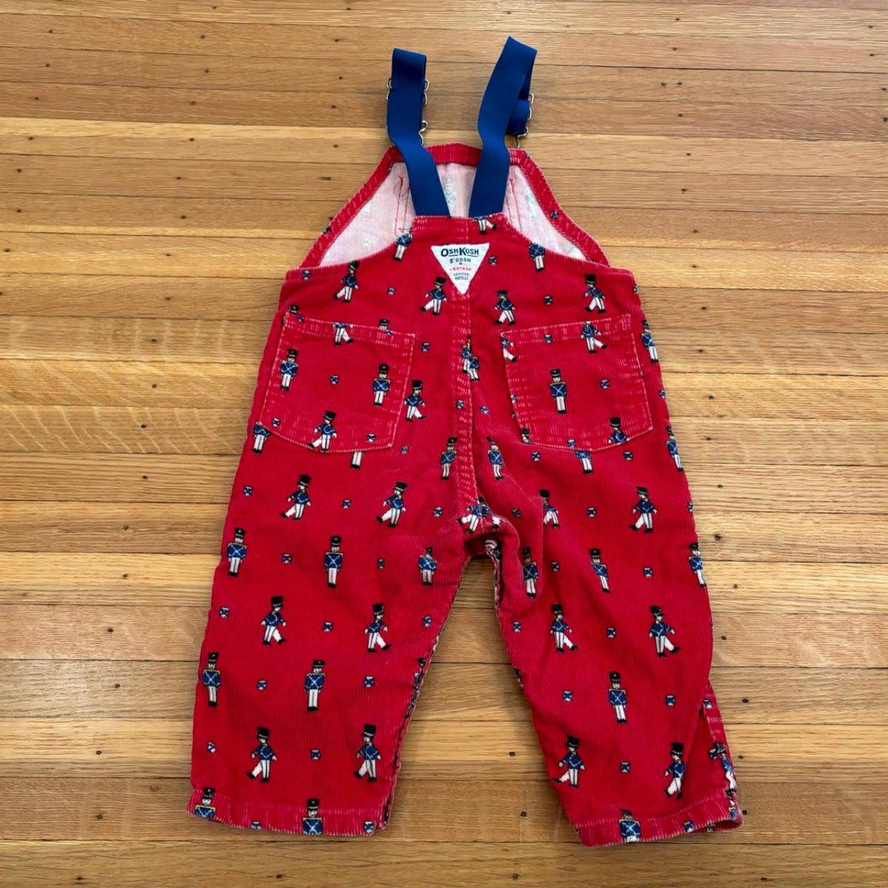 Vintage Osh Kosh B’Gosh Vestbak Red offers Toy Soldier Corduroy Overall