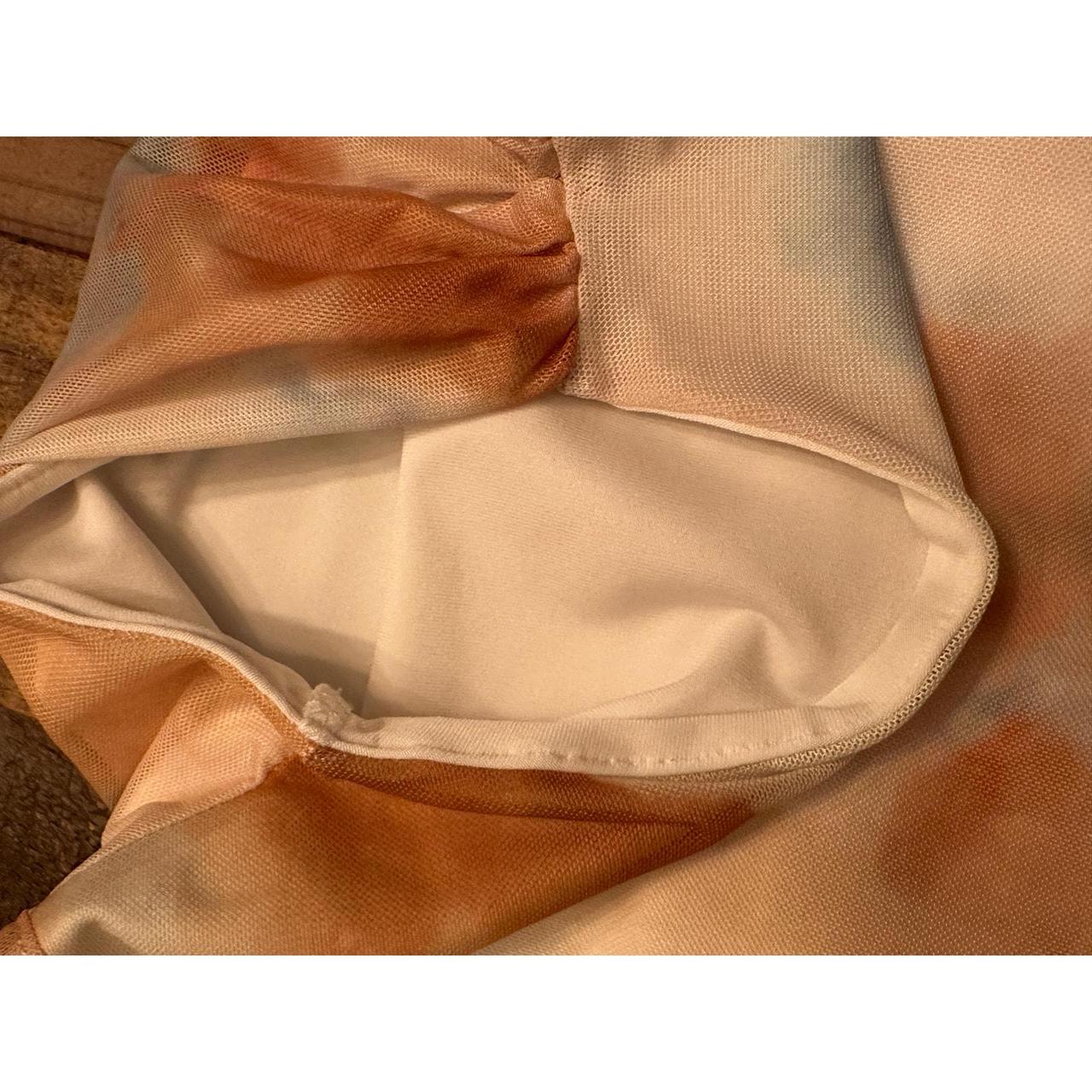 Source Unknown Women's Blouse - Cream/Blue - M – … - image 3