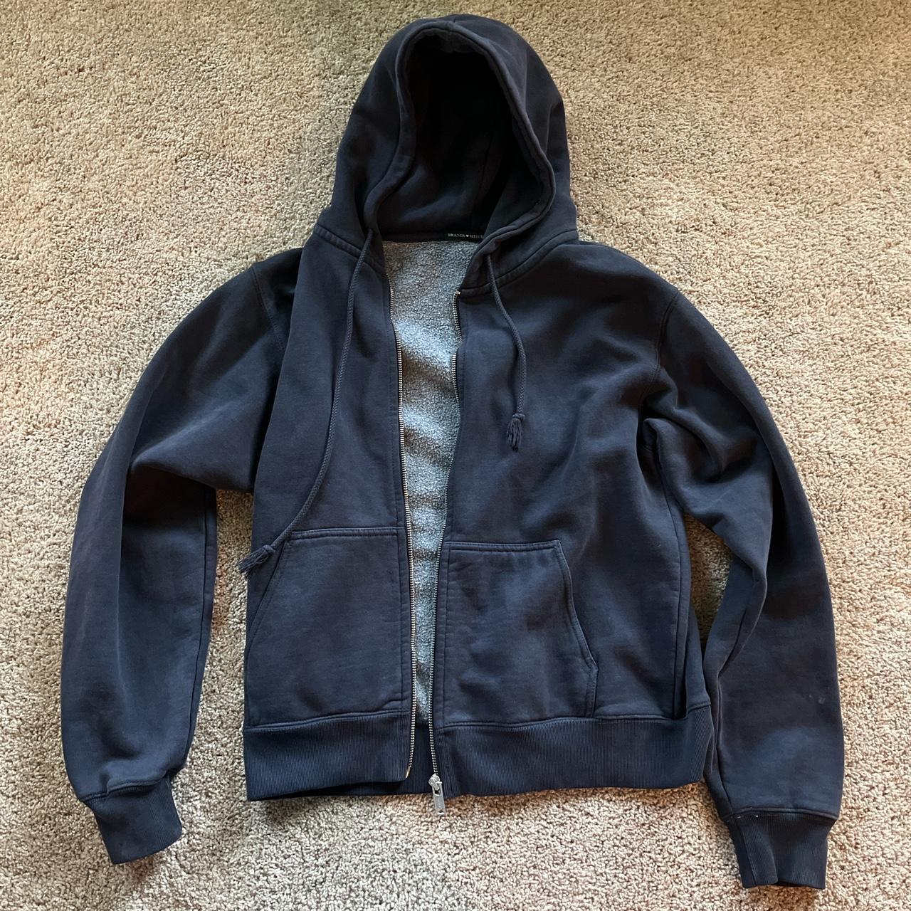 Brandy Melville Women's Navy Jacket Depop