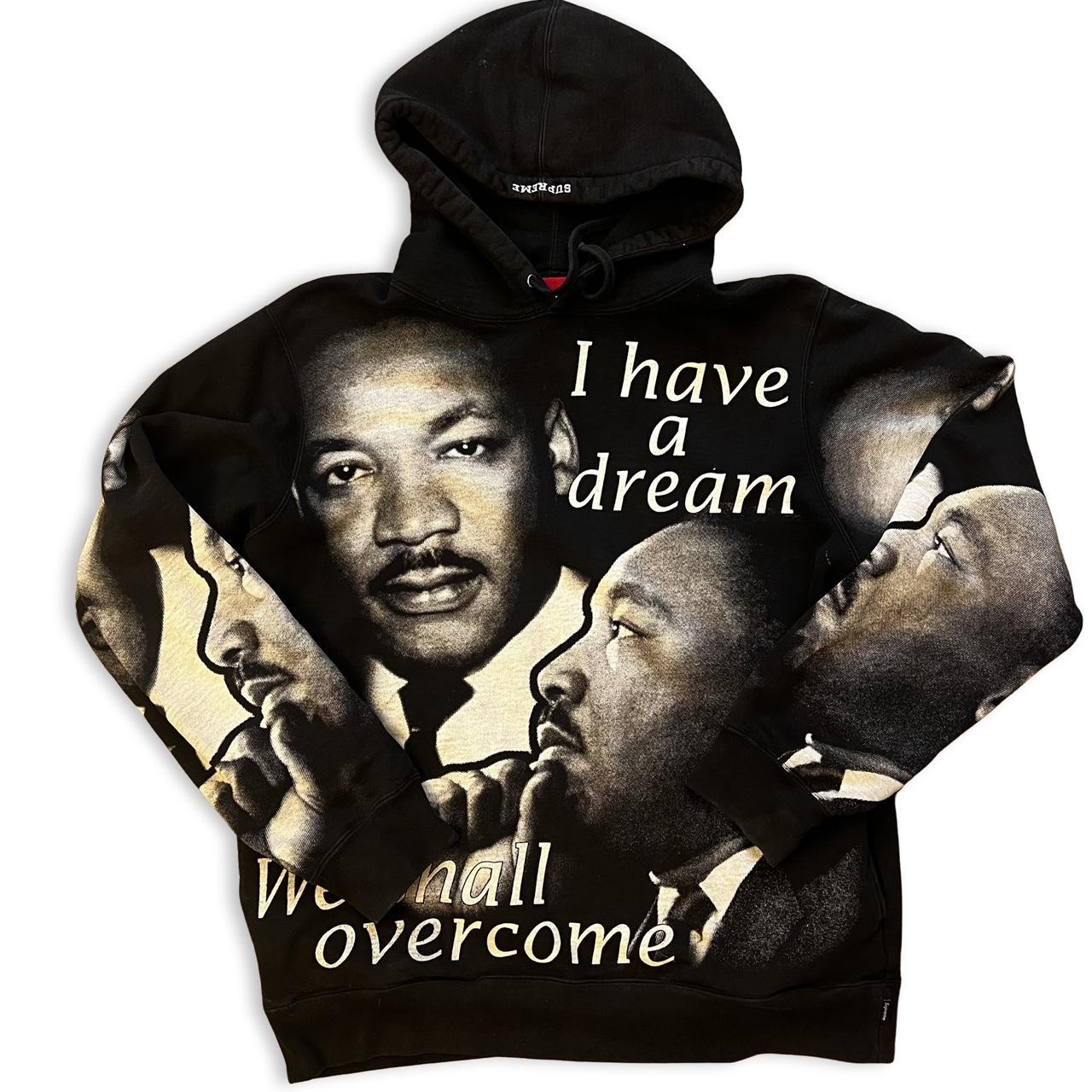 Supreme Martin Luther king hoodie selling for bf. Depop