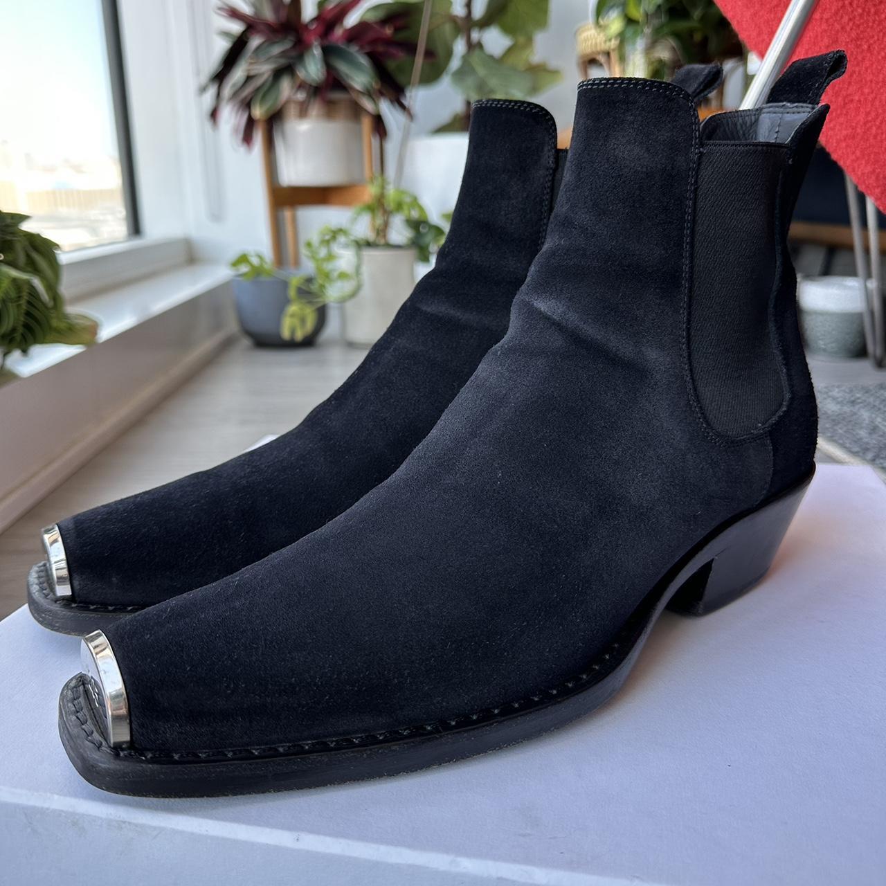 Calvin klein suede store boots