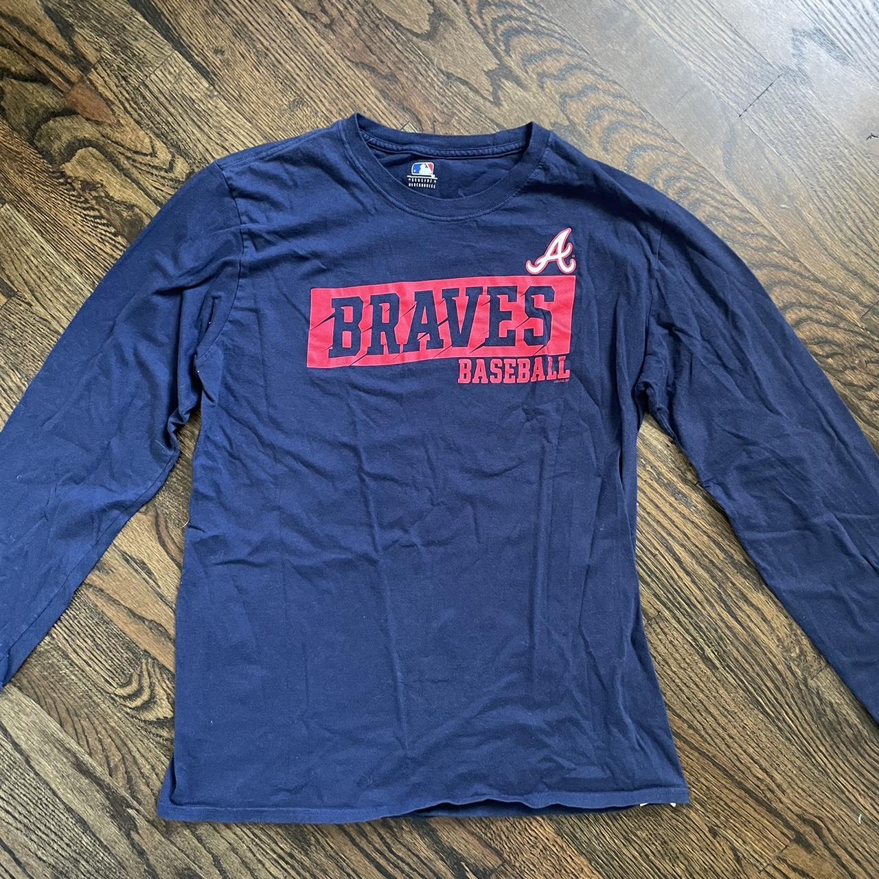 Majestic Atlanta Braves Long-sleeve Shirt Large