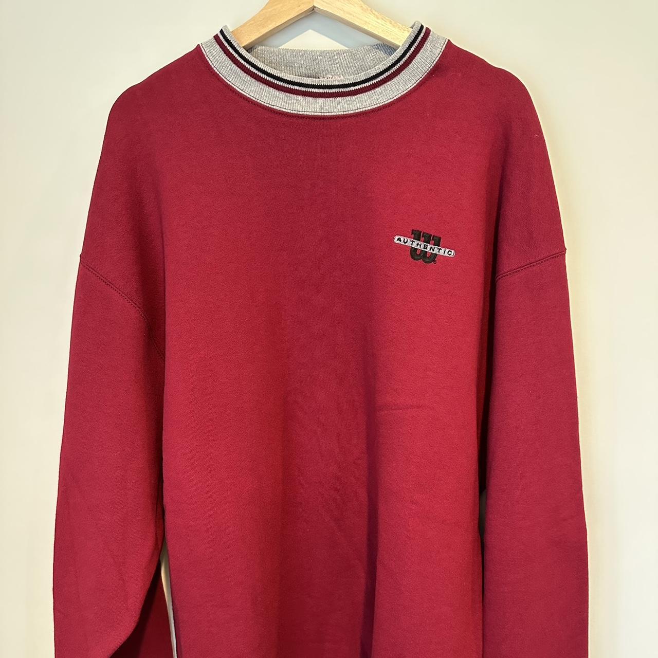 Vintage Wilson Crewneck tennis- maroon
