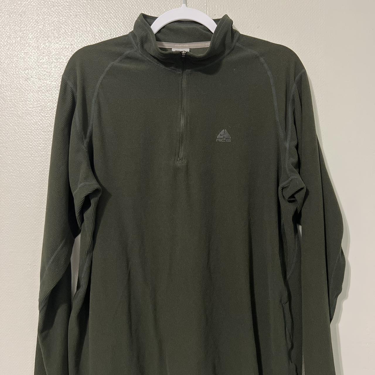 Nike ACG green halfzip pullover Depop