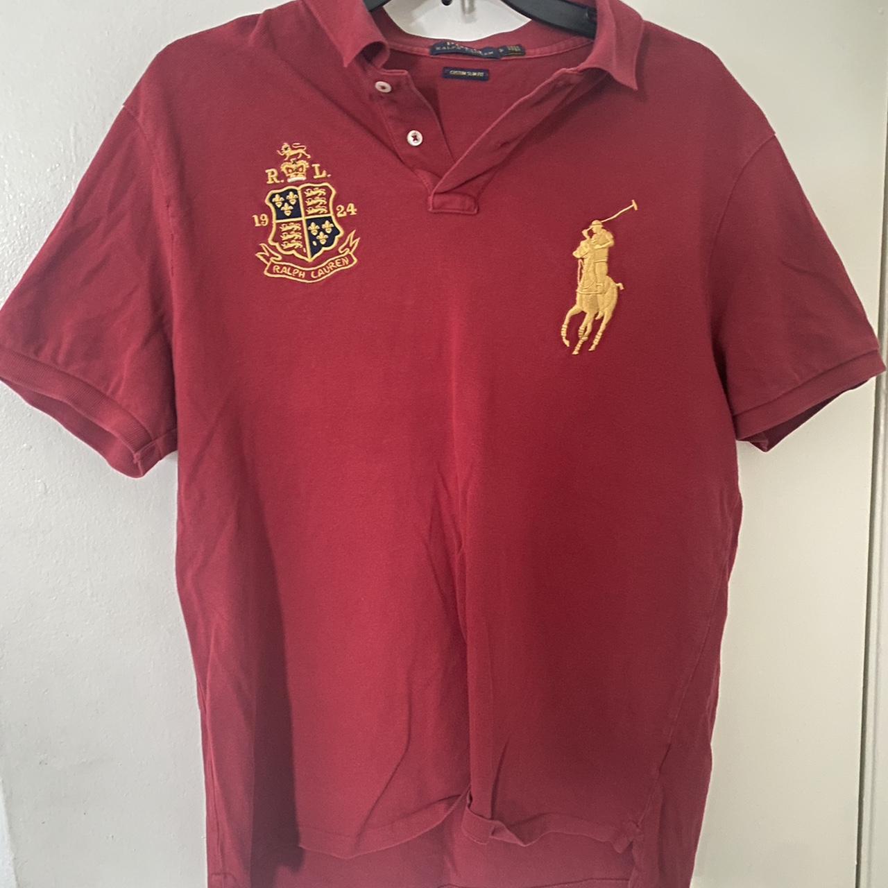 Red Polo Ralph Lauren Shirt Shoot an offer, I might... - Depop