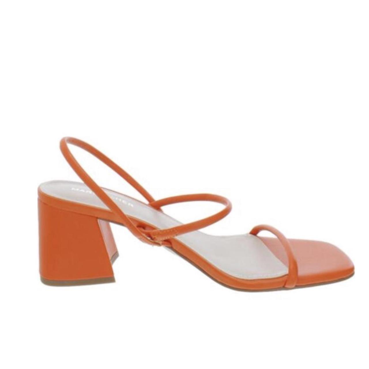 Marc Fisher orange sandal heels - Depop