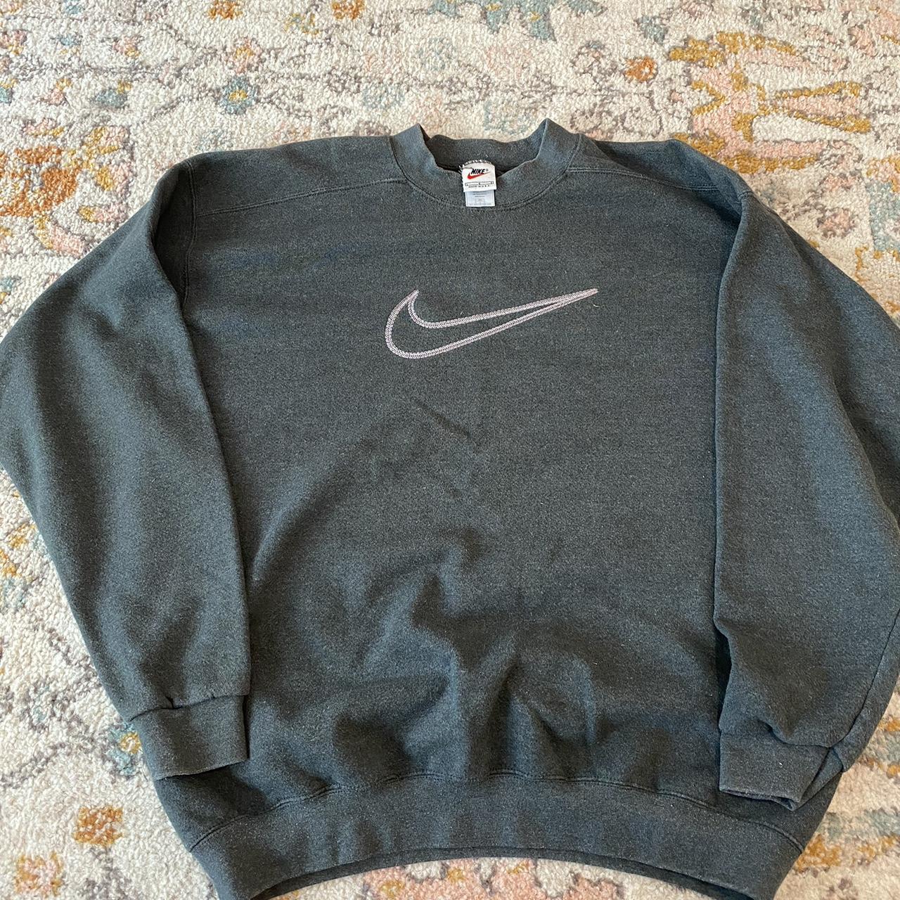 Vintage nike best sale embroidered crewneck sweatshir