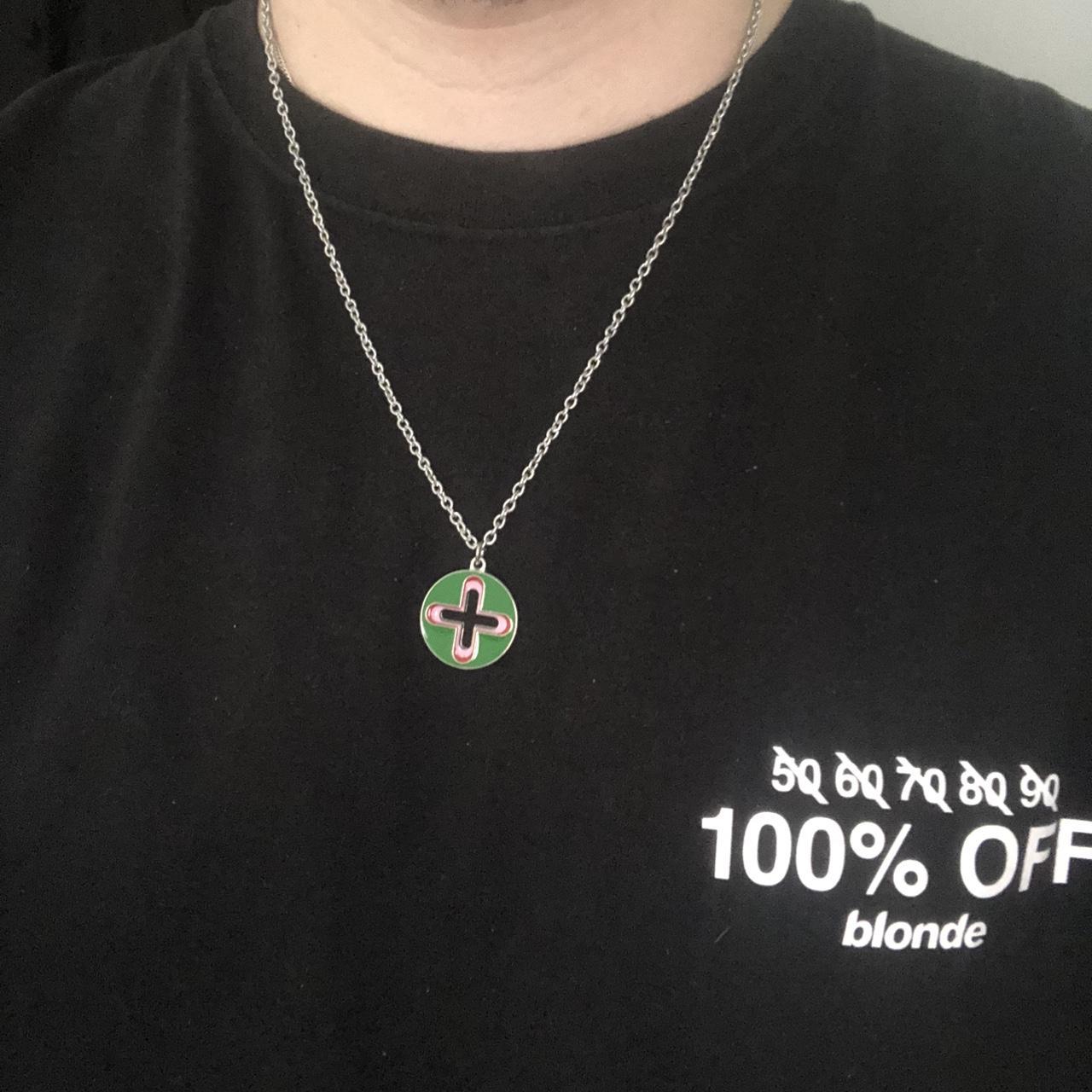 ️Green homemade Frank Ocean Homer plus chain and... - Depop