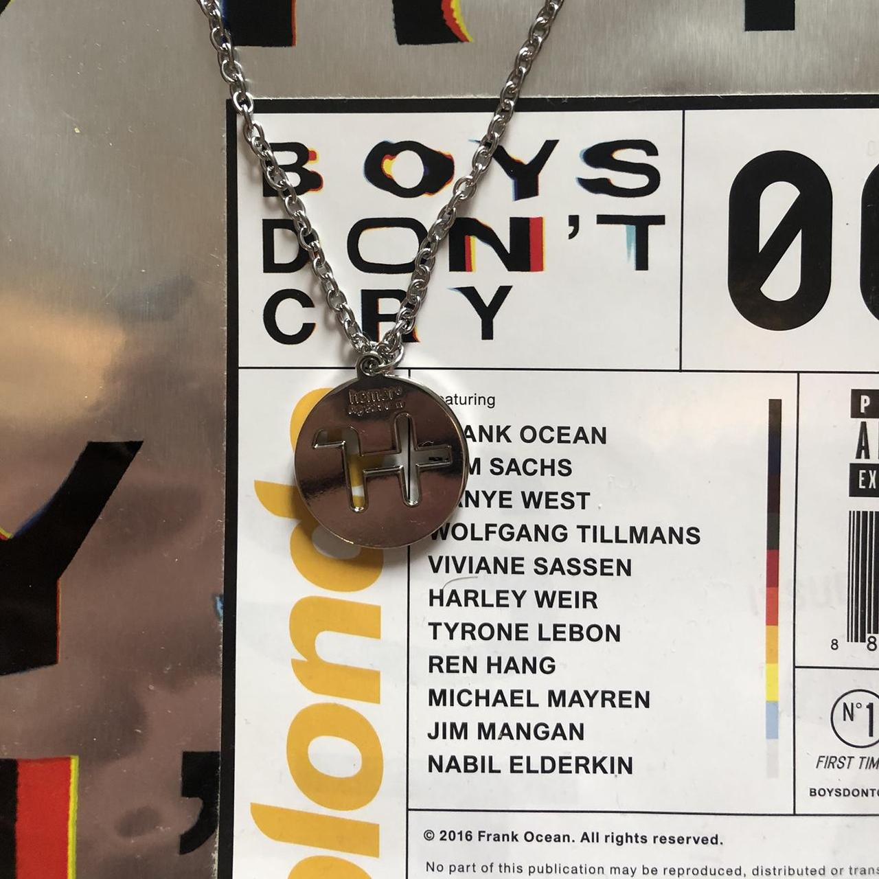 ❗️Pink homemade Frank Ocean Homer +r chain and | Depop