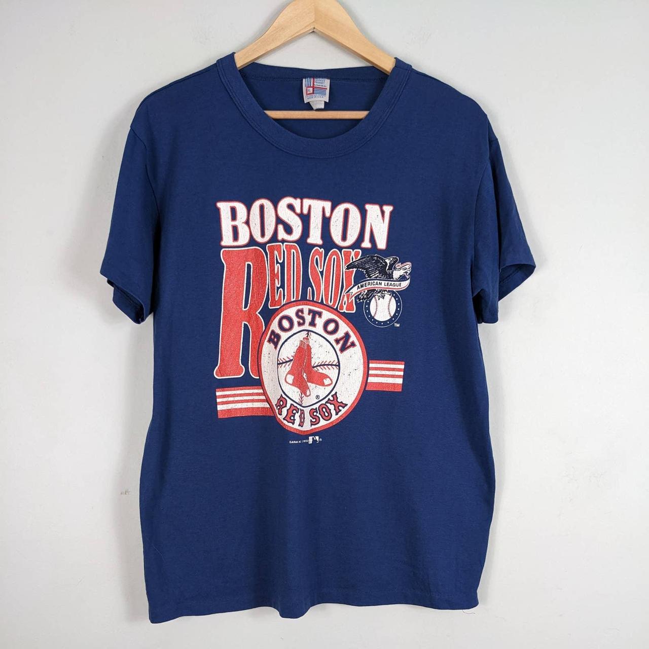 Vintage 90's Boston Red Sox American League Red T Shirt 