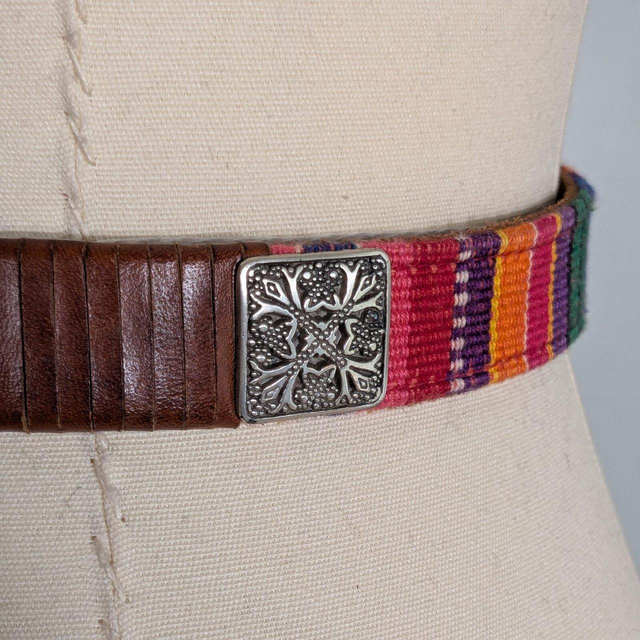 Fossil Women's Belt - Multi/Brown – Colorful west… - image 2