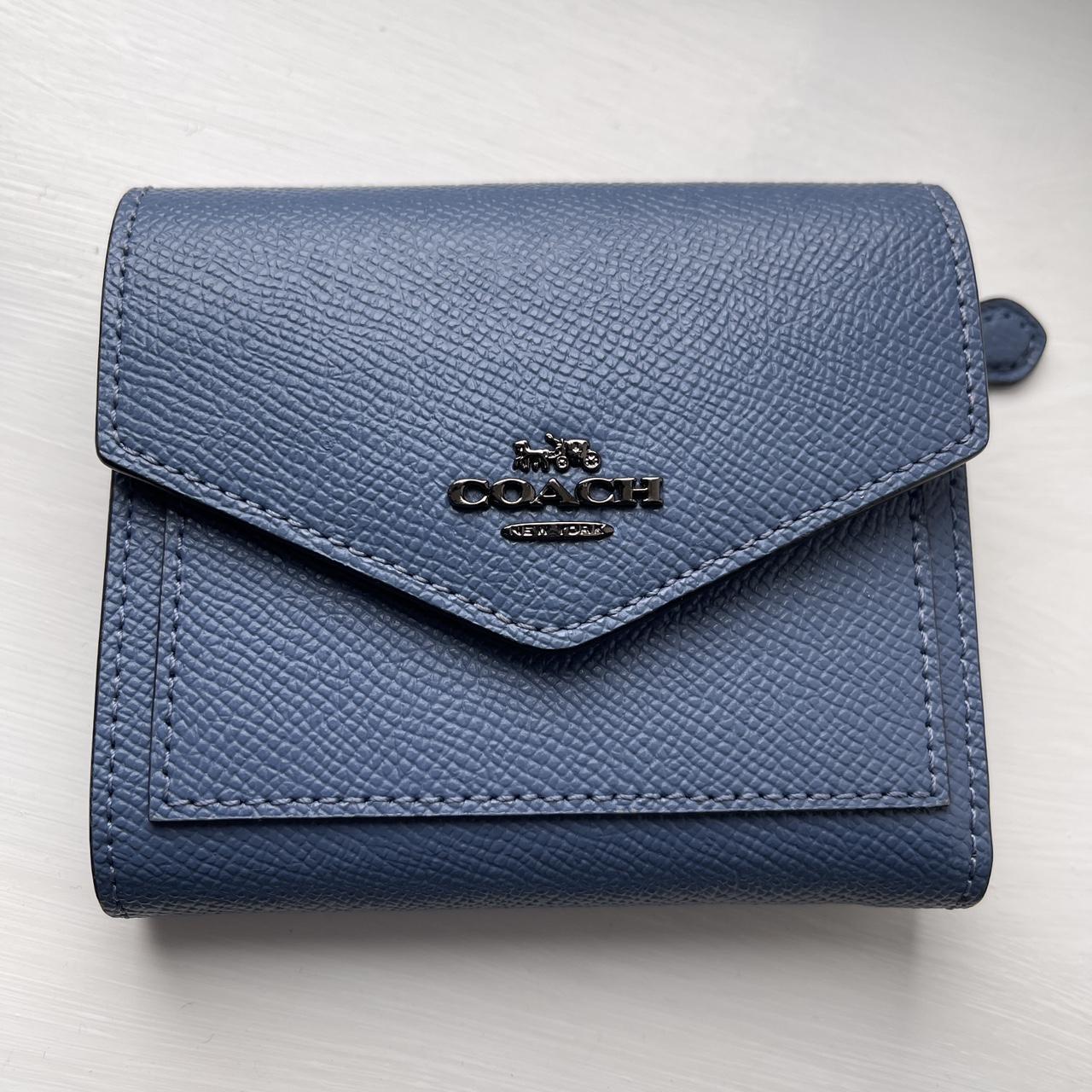 Coach Blue Wallet Purse Depop