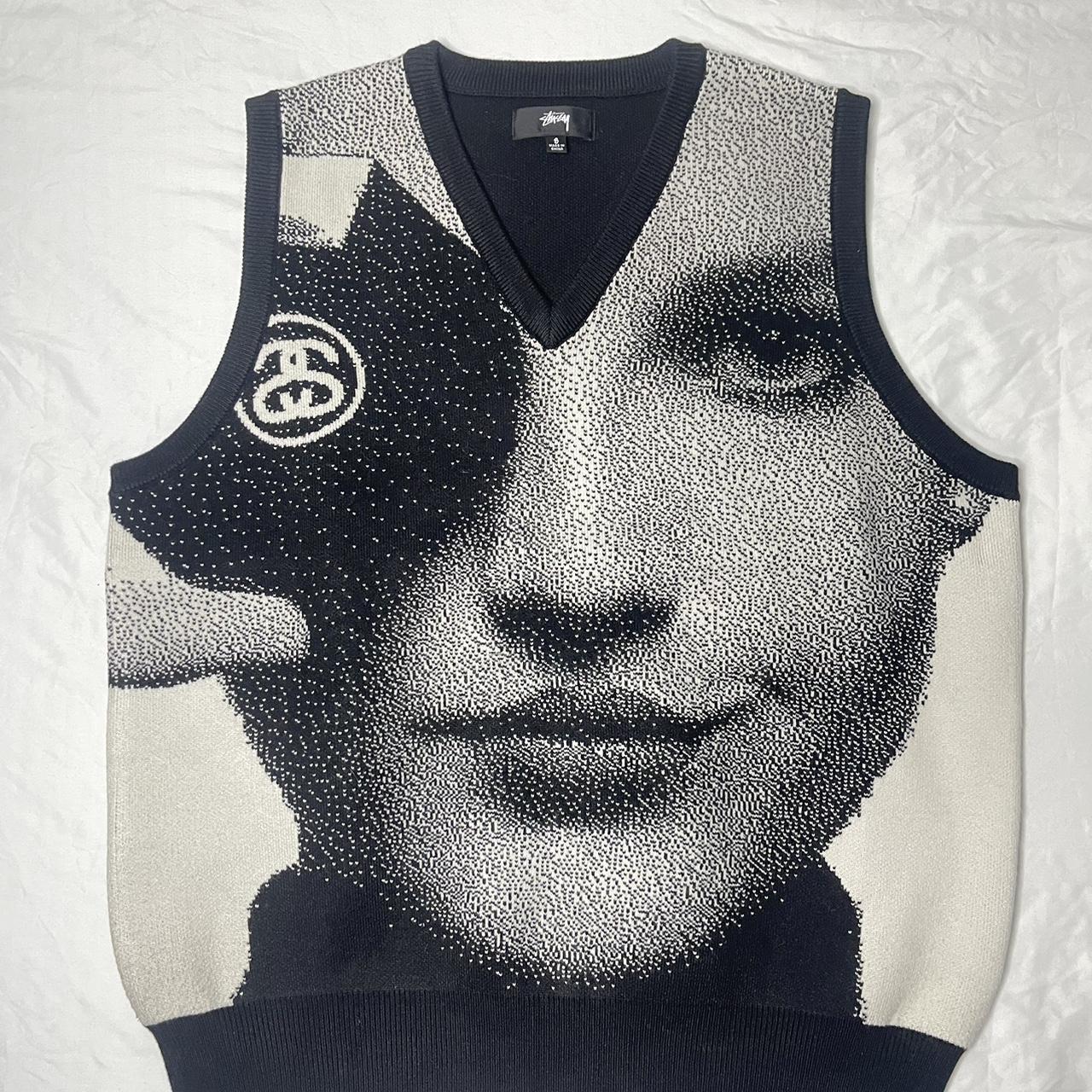 STUSSY PHOTO JACQUARD VEST size : S-