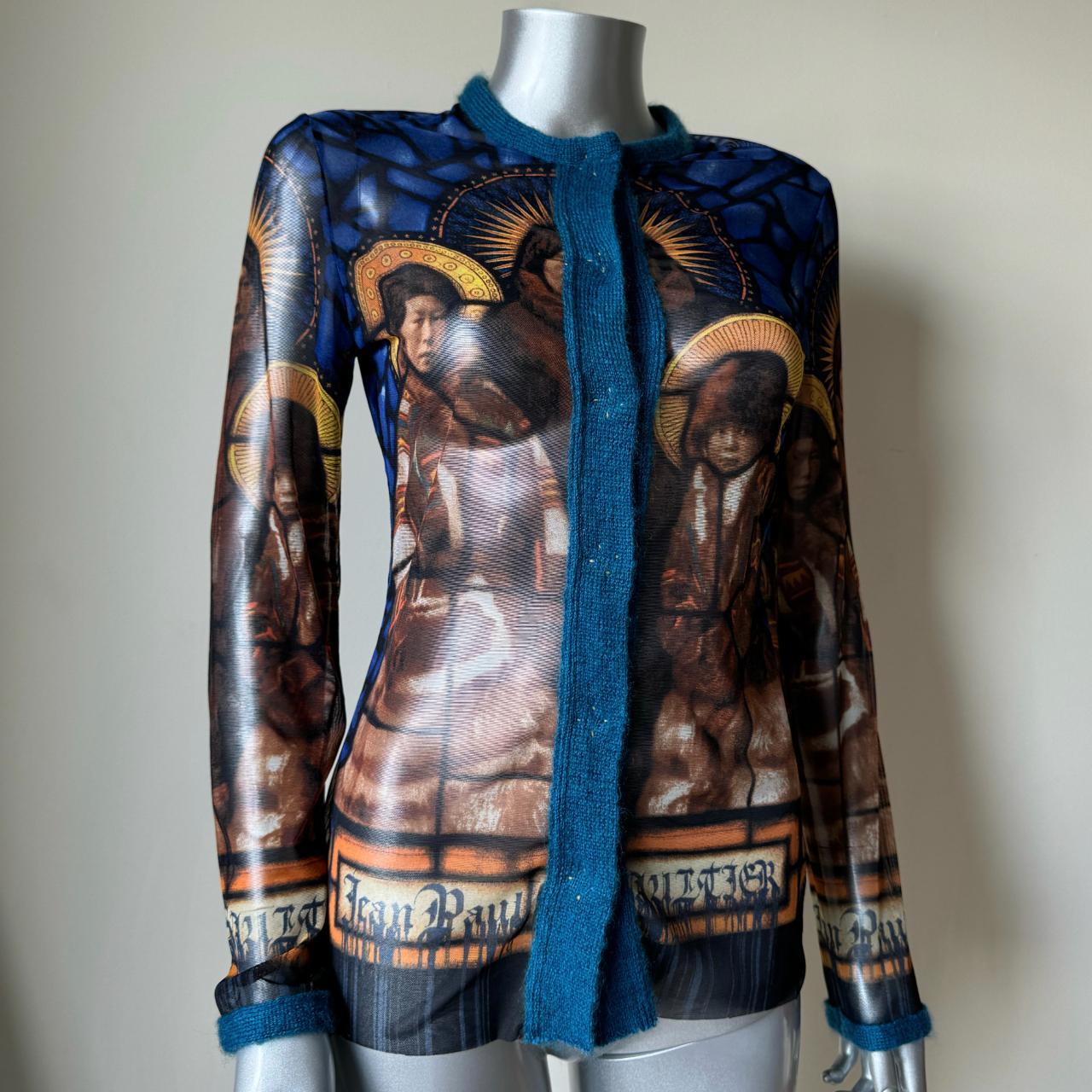 Jean Paul Gaultier F/W 1998 Native American mesh top | Depop