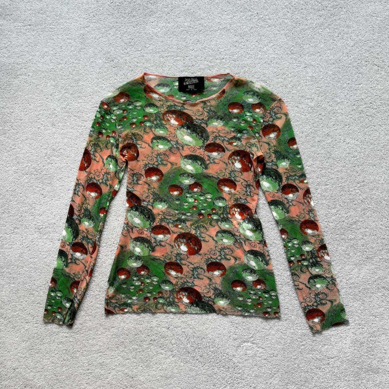 Jean Paul Gaultier F/W 1997 Fight Racism mesh top | Depop