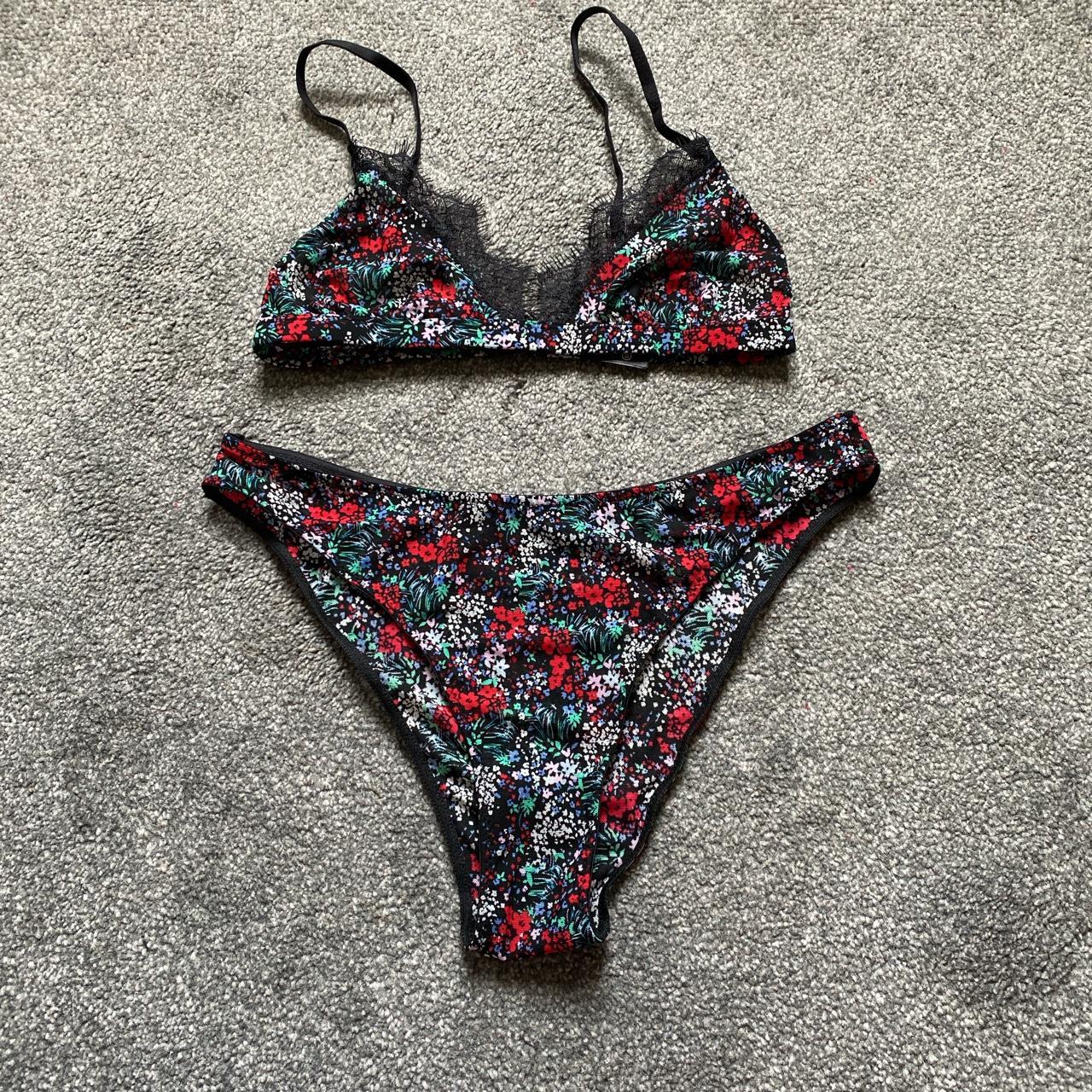 Primark floral underwear set, size S (10/12). Brand... Depop
