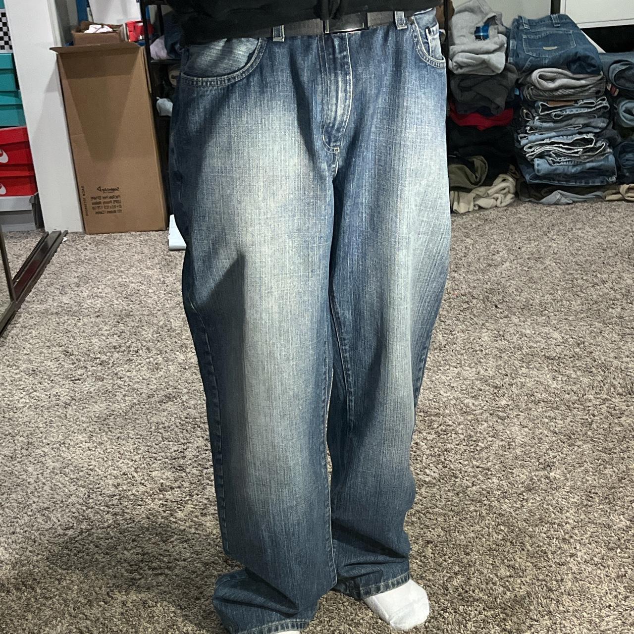 Apt. 9 Men's Blue and Grey Jeans | Depop