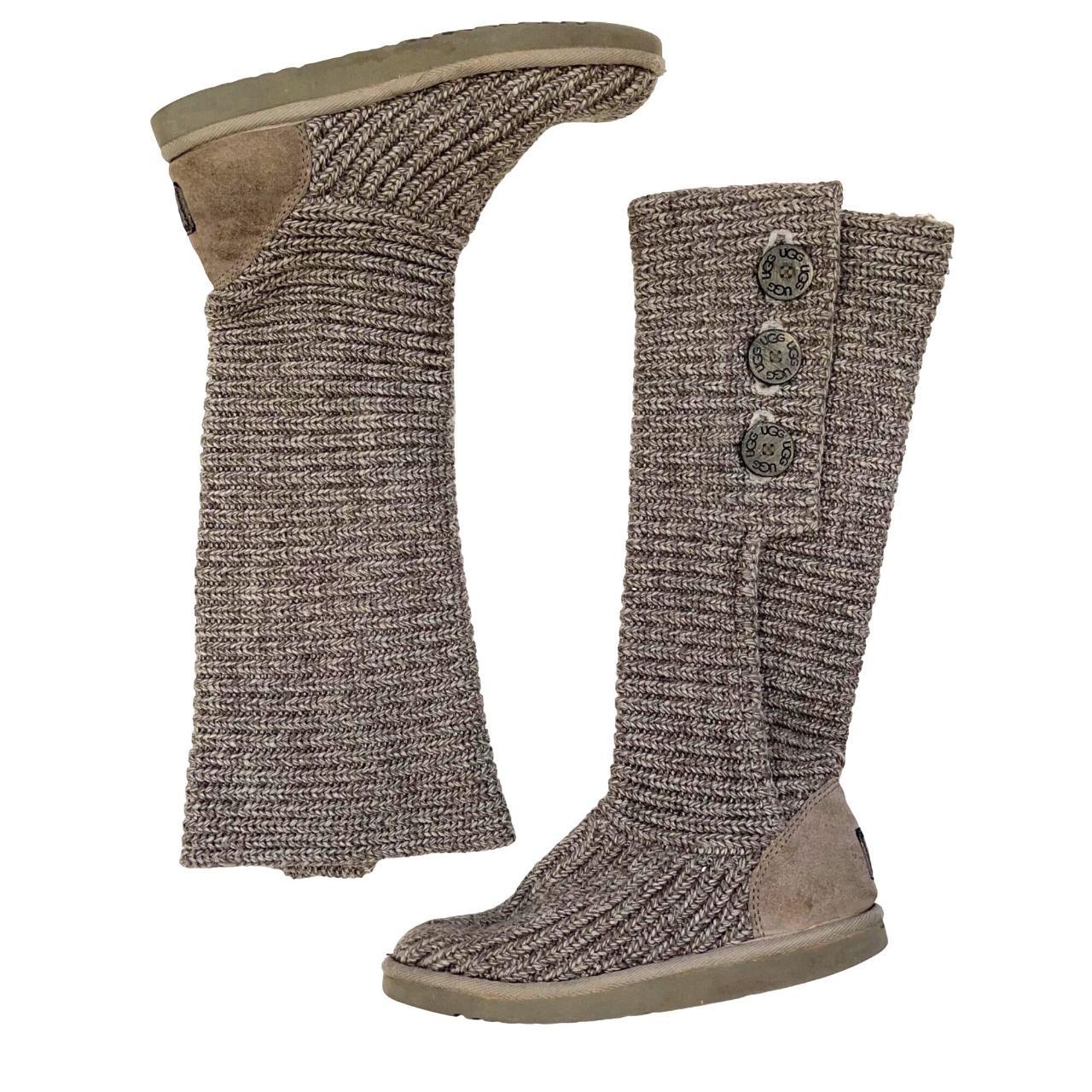 Gray knit hotsell ugg boots