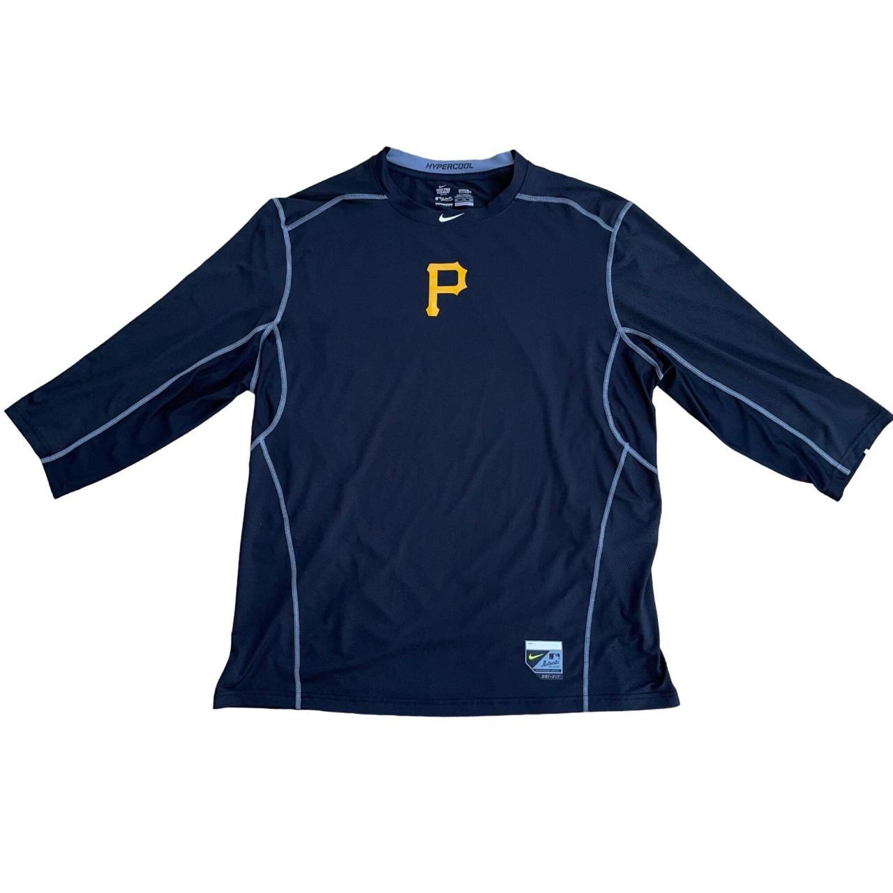 Pittsburgh Pirates Nike Pro Combat Fitted Long Sleeve Shirt 2XL