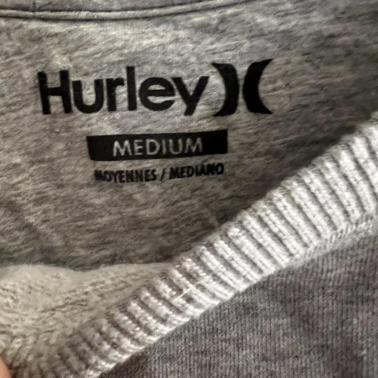 Hurley Grey Graphic Crewneck Medium and fits a... - Depop