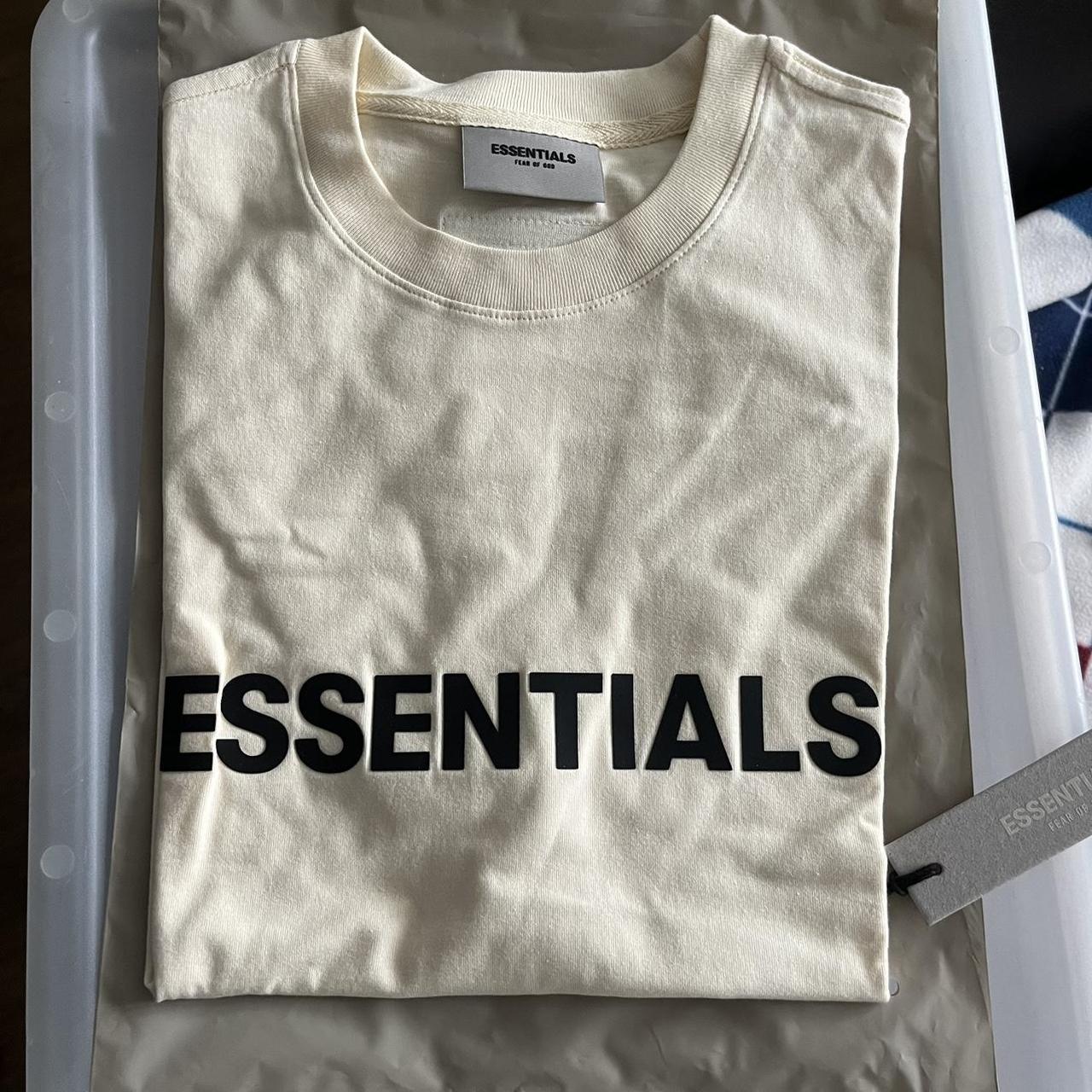 Fear Of God Essentials SS20 Buttercream Tee DSWT /... - Depop