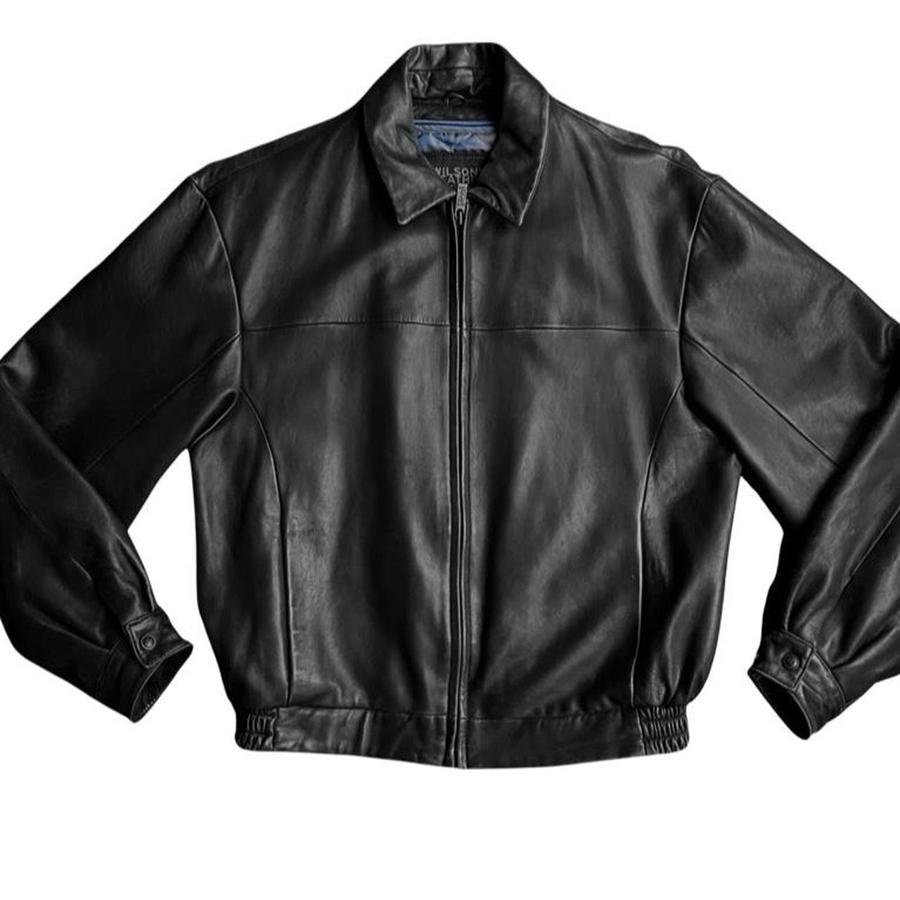 Wilson’s Leather Men's Black and Blue Jacket