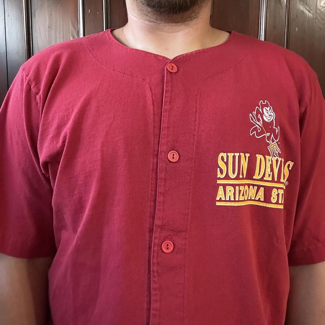 ASU Sun Devils 6 Yellow Gold Pullover Baseball Jersey — BORIZ