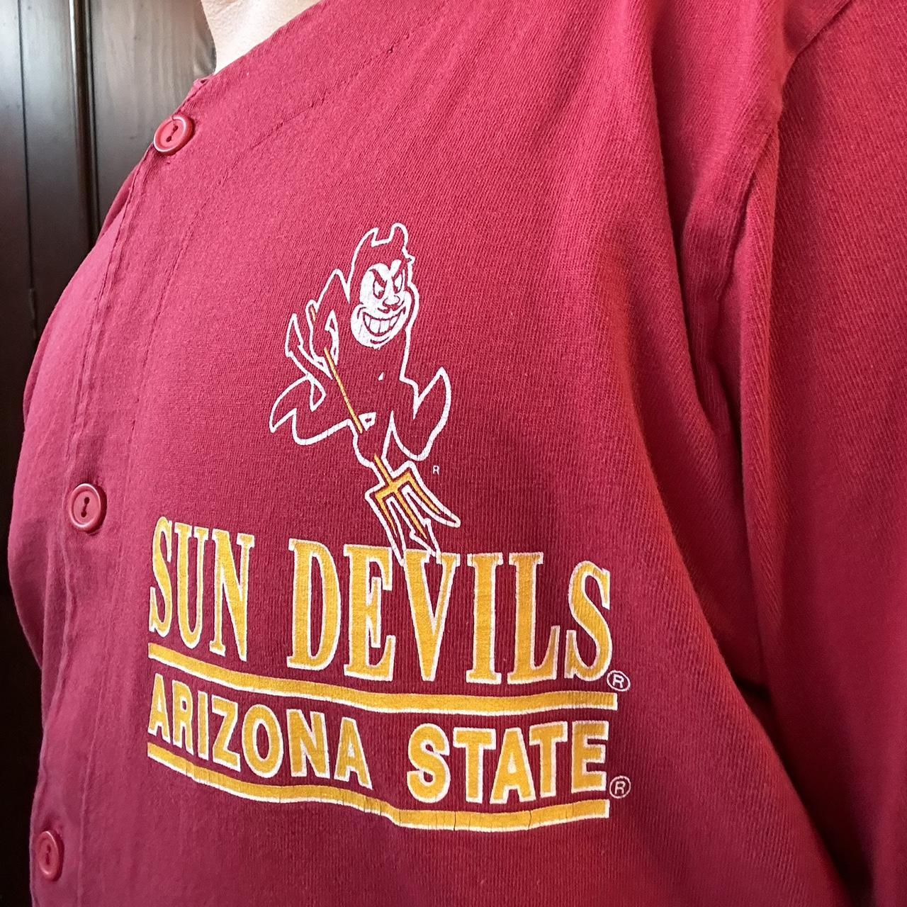 ASU Sun Devils 6 Yellow Gold Pullover Baseball Jersey — BORIZ