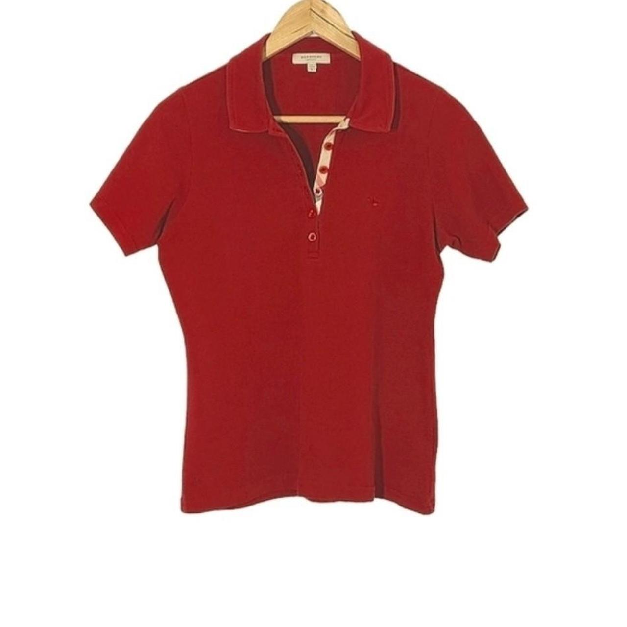 Burberry polo online womens red