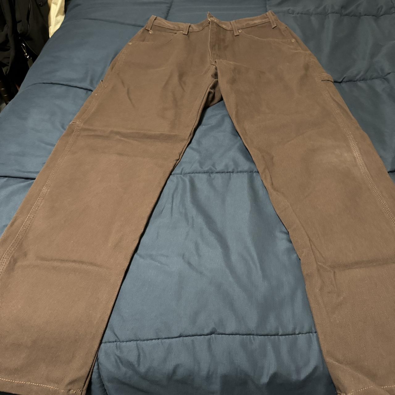 Dickie tailored cargo pants in coffee brown!... - Depop